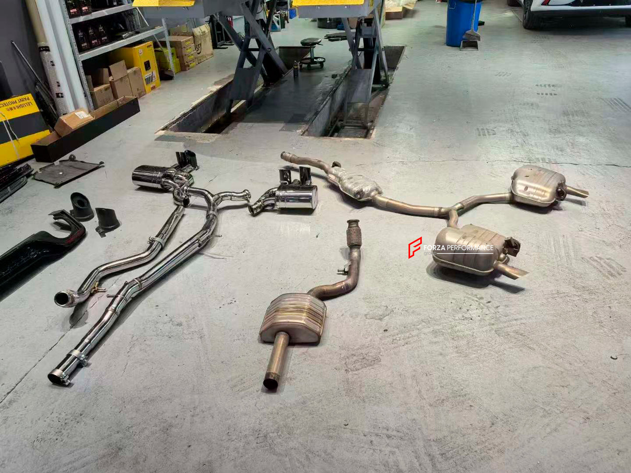 VALVED EXHAUST CUTBACK MUFFLER for AUDI A5 B9 2.9T 2020+
Valved exhaust, meaning that has remote, controlled valves - allowing a switch between an aggressive loud sports sound and a sound that is closer to the OEM sound
Set includes:
Center Pipes
Muffler with valves
Exhaust tips
Material: Stainless Steel (we can also make Titanium by request)
Optional: We can offer downpipe and catless downpipe
Production time: 10 days
FEATURES:
Engineered Digital prototyping using 3D CAD design software, each car m