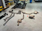 VALVED EXHAUST CUTBACK MUFFLER for AUDI A5 B9 2.9T 2020+

Valved exhaust, meaning that has remote, controlled valves - allowing a switch between an aggressive loud sports sound and a sound that is closer to the OEM sound

Set includes:

Center Pipes
Muffler with valves
Exhaust tips

Material: Stainless Steel (we can also make Titanium by request)

Optional: We can offer downpipe and catless downpipe

Production time: 10 days

FEATURES:

Engineered Digital prototyping using 3D CAD design software, each car m