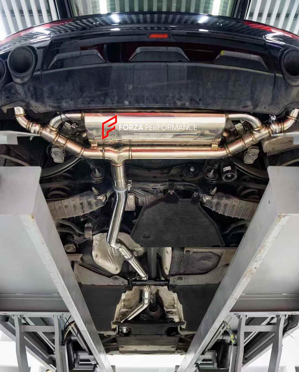 EXHAUST CATBACK MUFFLER for AUDI Q5 FY 2.0T V2 2020 - 2025

Set includes:

Center Pipes
Muffles with valves
Valve control box with remote control (you may also reuse your factory exhaust valve motors). Factory exhaust tips must be reused.
Material: Stainless Steel (Can be made of Titanium)

Production time: 10–15 days