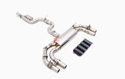VALVED EXHAUST CATBACK MUFFLER for AUDI S3 8Y 2.0T 2024+

Set includes:

Center Pipes
Mufflers with valves
Exhaust tips

Material: Stainless steel&nbsp;( for an extra cost we can make titanium )

Optional: We can offer downpipe and catless downpipe

Production time: 10 days

FEATURES:
Engineered Digital prototyping using 3D CAD design software, each car model chassis has been 3D laser scanned in the factory
Factory run all test cars on Italian 1200HP Dyno machine, to make the best performance design of exha