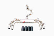 VALVED EXHAUST CATBACK MUFFLER for AUDI S3 8Y 2.0T 2024+

Set includes:

Center Pipes
Mufflers with valves
Exhaust tips

Material: Stainless steel&nbsp;( for an extra cost we can make titanium )

Optional: We can offer downpipe and catless downpipe

Production time: 10 days

FEATURES:
Engineered Digital prototyping using 3D CAD design software, each car model chassis has been 3D laser scanned in the factory
Factory run all test cars on Italian 1200HP Dyno machine, to make the best performance design of exha