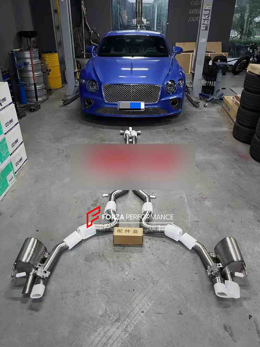 VALVED EXHAUST CATBACK MUFFLER for Bentley Continental GT V8 4.0 2019+