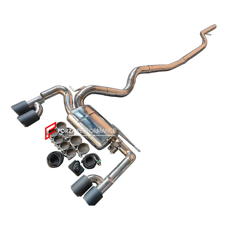 Aggressive Sporty Sound Valved Catback Exhaust System with Muffler for BMW 3 SERIES F30 320i 328i N20 2.0T 2012 - 2016

Set include:

Center Pipe
Valved Bypass Muffler
Exhaust Tips
Valve Control Box with Remote Control

Material: Stainless Steel (can be made in titanium)

Production time: 15 working days

NOTE:&nbsp;Professional installation is required

FEATURES:

Engineered Digital prototyping using 3D CAD design software, each car model chassis has been 3D laser scanned in the factor
Factory run all test