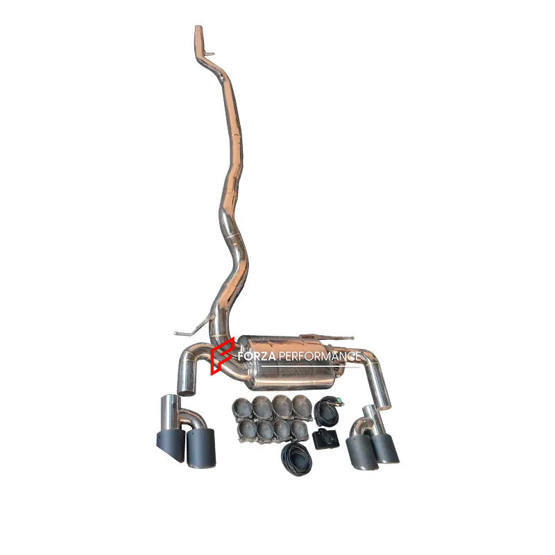 Aggressive Sporty Sound Valved Catback Exhaust System with Muffler for BMW 3 SERIES F30 320i 328i N20 2.0T 2012 - 2016

Set include:

Center Pipe
Valved Bypass Muffler
Exhaust Tips
Valve Control Box with Remote Control

Material: Stainless Steel (can be made in titanium)

Production time: 15 working days

NOTE:&nbsp;Professional installation is required

FEATURES:

Engineered Digital prototyping using 3D CAD design software, each car model chassis has been 3D laser scanned in the factor
Factory run all test