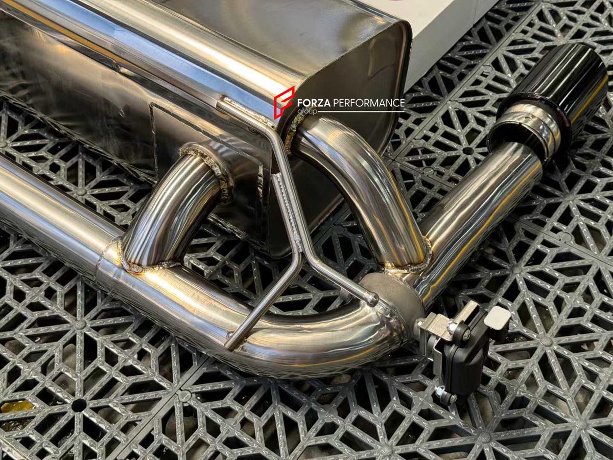 EXHAUST CATBACK MUFFLER for BMW 4 SERIES F33 F32 LCI 440i I6 3.0T 2018 - 2020

Set includes:

Center Pipes
Valved Bypass Muffler with Exhaust Tips
Electronic Valve Actuators
Valve Control Box with Remote Control (you may also reuse your factory exhaust valve motors)
Material: Stainless Steel (Can be made of Titanium)

Production time: 10-15 days