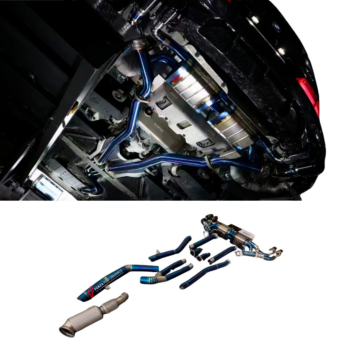 VALVED EXHAUST CATBACK MUFFLER for BMW 5 SERIES G30 540i 3.0 2016 - 2020