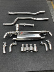 VALVED EXHAUST CATBACK MUFFLER for BMW 5 SERIES G60 540i XDRIVE I6 3.0T 2024+ FORZA PERFORMANCE Custom Fit

Set includes:

Mid Pipes
Connecting Pipe
Valved Bypass Muffler
Exhaust Tips
Electronic Valve Actuators (mounting brackets for the new motors included)
Valve Control Box with Remote Control (you may also reuse your factory exhaust valve motors)
Material: Stainless Steel SS304 (Can be made of Titanium)

NOTE: Professional installation is required.

Production time: 10-15 days