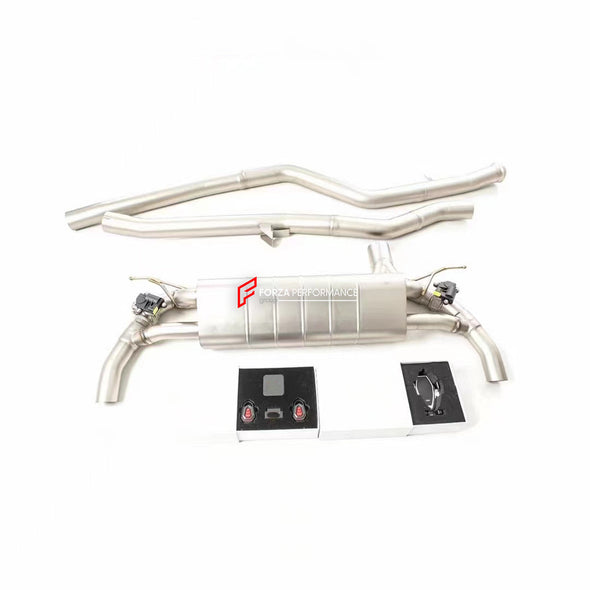 VALVED EXHAUST CATBACK MUFFLER for BMW G12 7 SERIES 740L 2.0T 2019 - 2022  Set includes:  Center Pipes Muffler with valves Valve control box with remote control (you may also reuse your factory exhaust valve motors)