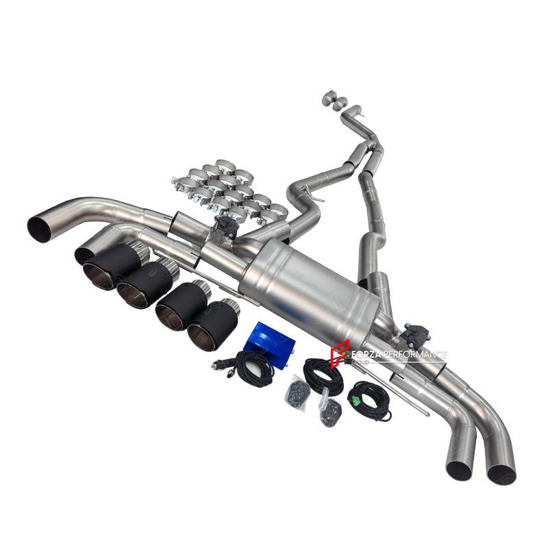 Aggressive Sporty Sound Valved Catback Exhaust System with Muffler for BMW G42 M240i 2022+ (Engine:3.0)

Set include:

Center Pipes
Valved Bypass Mufflers
Exhaust Tips
Valve Control Box with Remote Control

Material: Stainless Steel

Production time: 15 working days

More options available for an additional EXTRA cost :

DOWNPIPES with HEAT PROTECTION
Can make that catback in Titanium material

NOTE:&nbsp;Professional installation is required

FEATURES:

Engineered Digital prototyping using 3D CAD design so