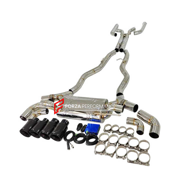 Aggressive Sporty Sound Valved Catback Exhaust System with Muffler for BMW M5 G90 S68 4.4T 2025+

Set include:

Center Pipes
Valved Bypass Mufflers
Exhaust Tips
Valve Control Box with Remote Control

Material: Stainless Steel (can be made in titanium)

Production time: 15 working days

NOTE:&nbsp;Professional installation is required

FEATURES:

Engineered Digital prototyping using 3D CAD design software, each car model chassis has been 3D laser scanned in the factor
Factory run all test cars on Italian 120