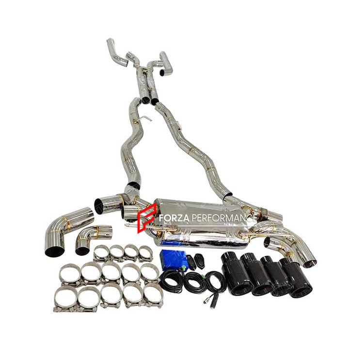 Aggressive Sporty Sound Valved Catback Exhaust System with Muffler for BMW M5 G90 S68 4.4T 2025+

Set include:

Center Pipes
Valved Bypass Mufflers
Exhaust Tips
Valve Control Box with Remote Control

Material: Stainless Steel (can be made in titanium)

Production time: 15 working days

NOTE:&nbsp;Professional installation is required

FEATURES:

Engineered Digital prototyping using 3D CAD design software, each car model chassis has been 3D laser scanned in the factor
Factory run all test cars on Italian 120