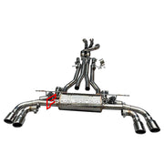 VALVED EXHAUST CATBACK MUFFLER for BMW M5 G90 S68 4.4T 2025+

Set include:

Resonated Mid Pipes with X Pipe
Valved Bypass Mufflers
Exhaust Tips
Valve Control Box with Remote Control

Material: Stainless Steel (can be made in titanium)

Production time: 15 working days

NOTE:&nbsp;Professional installation is required

FEATURES:

Engineered Digital prototyping using 3D CAD design software, each car model chassis has been 3D laser scanned in the factor
Factory run all test cars on Italian 1200HP Dyno machine,