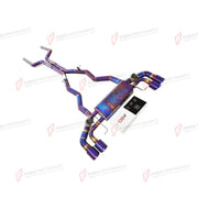 VALVED EXHAUST CATBACK MUFFLER for BMW M8 F91 4.4T 2020 + FORZA PERFORMANCE Custom Fit

Set includes:

Center Pipes
Muffler with Valves
Exhaust Tips
Valve Control Box with Remote Control (you may also reuse your factory exhaust valve motors)
Material: Stainless Steel

Production time: 10-15 days