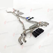 VALVED EXHAUST CATBACK MUFFLER for BMW M8 COMPETITION F91 F92 F93 4.4T 2019 + FORZA PERFORMANCE Custom Fit

Set includes:

Center Pipes
Muffler with Valves
Exhaust Tips
Valve Control Box with Remote Control (you may also reuse your factory exhaust valve motors)
Material: Stainless Steel

Production time: 10–15 days