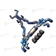 VALVED EXHAUST CATBACK MUFFLER for BMW M8 F92 4.4T 2019 + FORZA PERFORMANCE Custom Fit

Set includes:

Center Pipes
Muffler with Valves
Exhaust Tips
Valve Control Box with Remote Control (you may also reuse your factory exhaust valve motors)
Material: Stainless Steel

Production time: 10–15 days