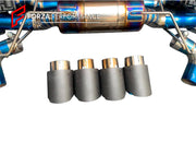 VALVED EXHAUST CATBACK MUFFLER for BMW M5 G90 S68 4.4T 2025+

Set include:

Resonated Mid Pipes
Valved Bypass Mufflers
Exhaust Tips
Valve Control Box with Remote Control

Material: Titanium (can be made in Stainless Steel)

Production time: 15 working days

NOTE:&nbsp;Professional installation is required

FEATURES:

Engineered Digital prototyping using 3D CAD design software, each car model chassis has been 3D laser scanned in the factor
Factory run all test cars on Italian 1200HP Dyno machine, to make the