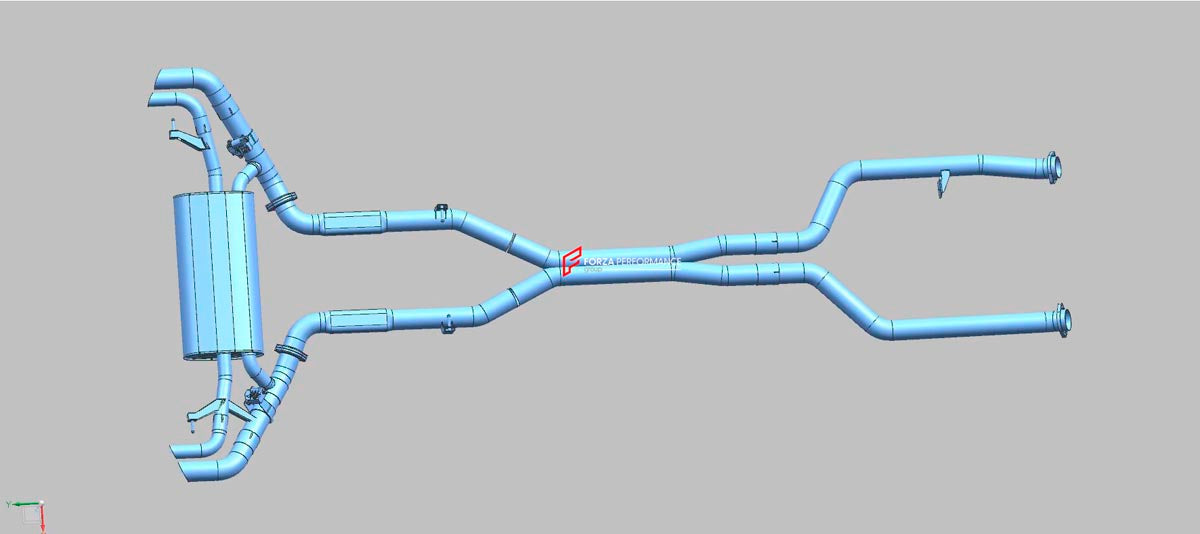 VALVED EXHAUST CATBACK MUFFLER for BMW X5 G05 X6 G06 M60i 4.4T 2025+ FORZA PERFORMANCE Custom Fit

Set includes:

Center Pipes
Valved Bypass Muffler with Exhaust Tips
Electronic Valve Actuators
Material: Stainless Steel (Can be made of Titanium)

Production time: 10-15 days
