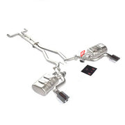 VALVED EXHAUST CATBACK MUFFLER for CHEVROLET CAMARO 3.6 V6 2010 - 2015 FORZA PERFORMANCE Custom Fit

Set includes:

Mid Pipe
Valvetronic Rear Section
Dual Exhaust Tips
Remote Control Kit
Material: Stainless Steel (Can be made of Titanium)

Production time: 10–15 days
