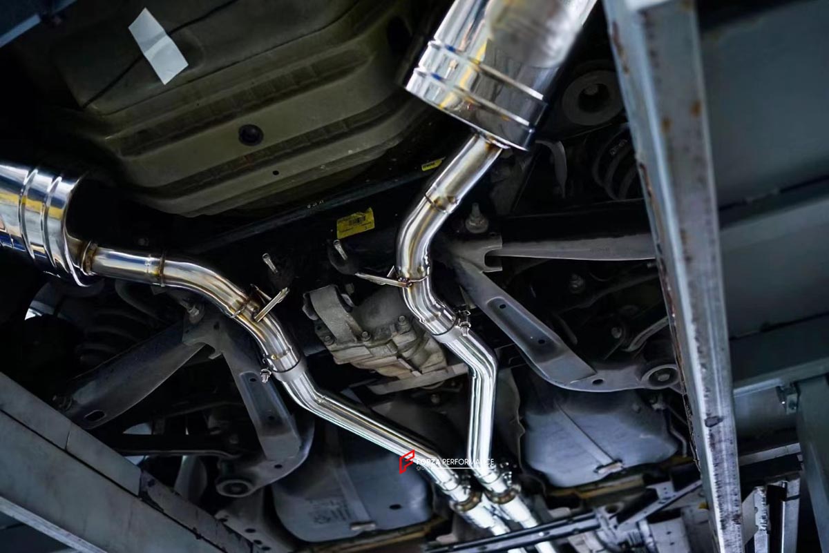 VALVED EXHAUST CATBACK MUFFLER for CHEVROLET CAMARO 3.6 V6 2010 - 2015 FORZA PERFORMANCE Custom Fit

Set includes:

Mid Pipe
Valvetronic Rear Section
Dual Exhaust Tips
Remote Control Kit
Material: Stainless Steel (Can be made of Titanium)

Production time: 10–15 days
