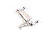 VALVED EXHAUST CATBACK MUFFLER for JEEP WRANGLER IV JL FACELIFT 2.0T TURBO 2024+

Set includes:

Muffler
Exhaust tips

Material: Stainless steel ( for an extra cost we can make titanium )

Production time: 15 days

FEATURES:

Engineered Digital prototyping using 3D CAD design software, each car model chassis has been 3D laser scanned in the factory
Factory run all test cars on Italian 1200HP Dyno machine, to make the best performance design of exhaust
CNC bending machine accurately bends the tube according 