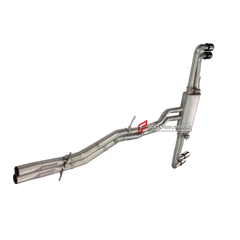 VALVED EXHAUST CATBACK MUFFLER for LAMBORGHINI URUS 2018+

Set includes:

Resonated Mid Pipes
Valved Bypass Muffler
Exhaust Tips
Electronic Remote Valve Control


Material: Stainless Steel (can be made in Titanium)

Optional: We can offer downpipe and catless downpipe

Production time: 15 days

FEATURES:

Engineered Digital prototyping using 3D CAD design software, each car model chassis has been 3D laser scanned in the factory
Factory run all test cars on Italian 1200HP Dyno machine, to make the best perfo