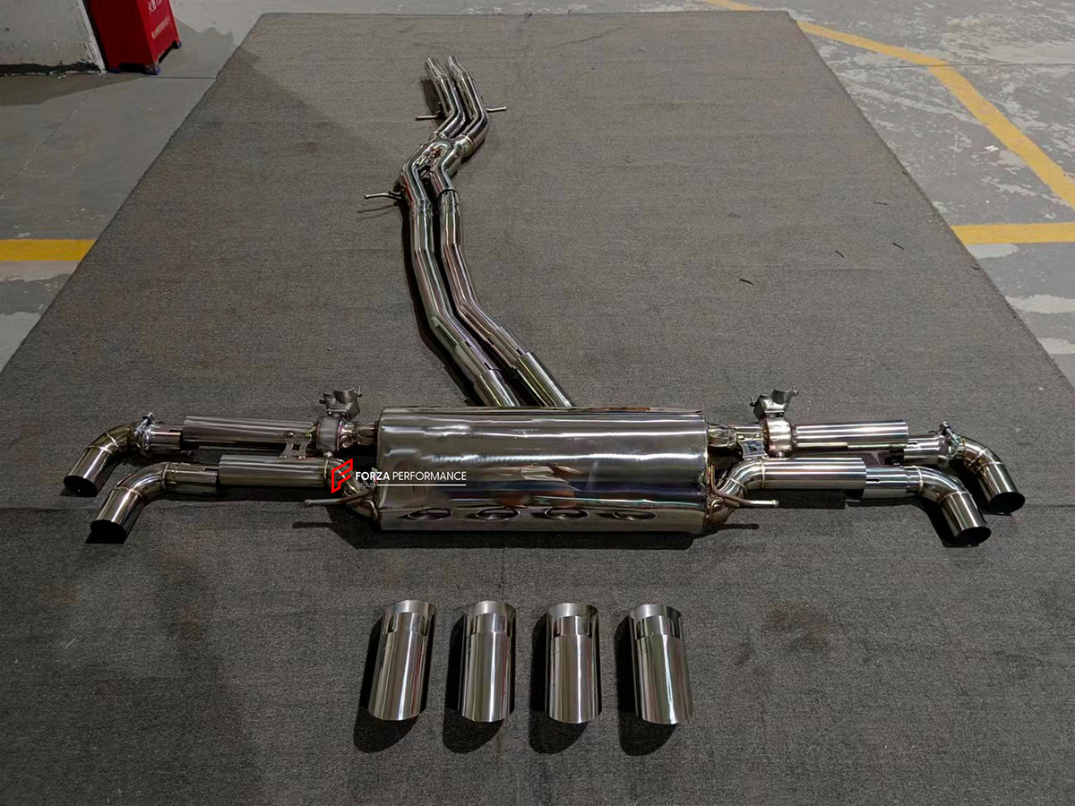 Aggressive Sporty Sound Valved Catback Exhaust System with Muffler for Lamborghini Urus SE 2025+ (Engine:4.0)

Set include:

Center Pipes
Valved Bypass Mufflers
Exhaust Tips

Material: Stainless steel

Production time: 15 working days

More options available for an additional EXTRA cost :

DOWNPIPES with HEAT PROTECTION
Can make that catback in Titanium material

NOTE: Professional installation is required
