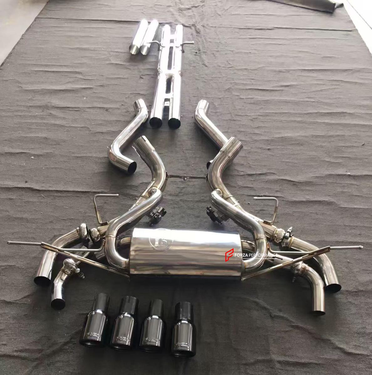 EXHAUST CATBACK MUFFLER for LAND ROVER DEFENDER L663 P425 V8 5.0 2024+

Set includes:

Center Pipes
Valved Bypass Muffler with Exhaust Tips
Electronic Valve Actuators
Material: Stainless Steel (Can be made of Titanium)

Production time: 10-15 days