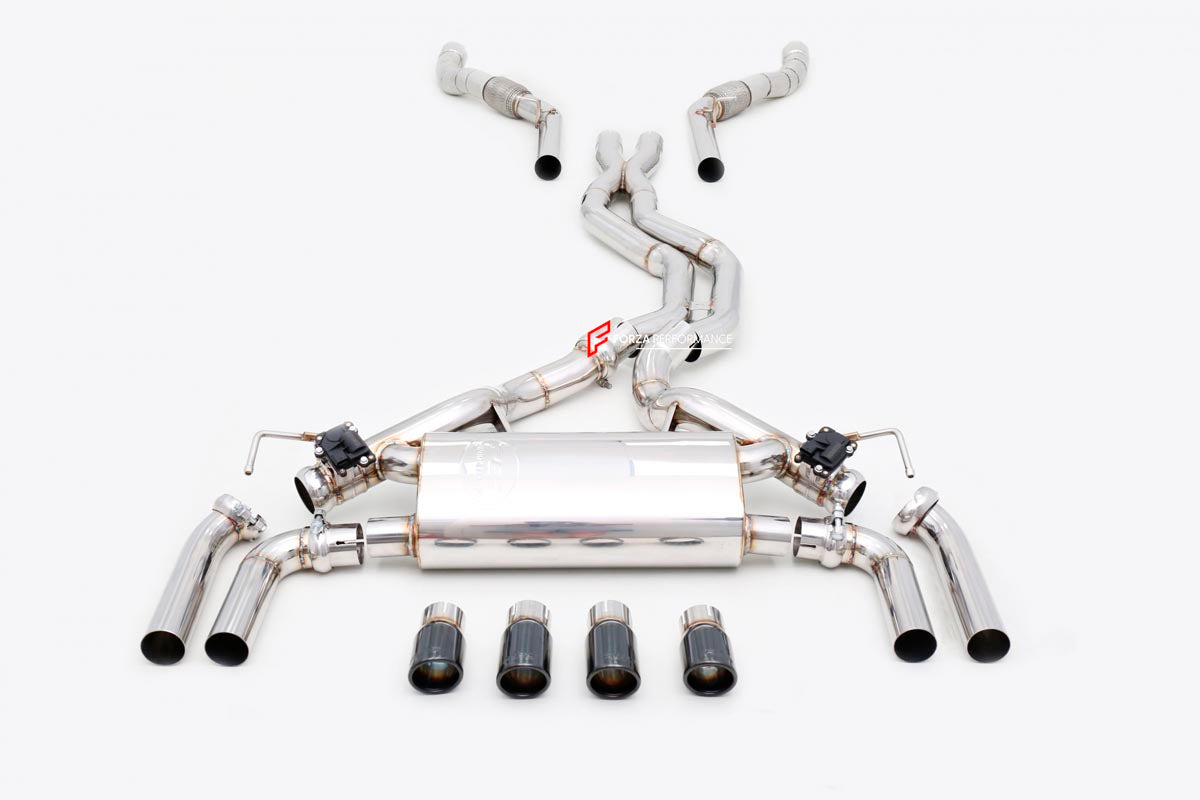EXHAUST CATBACK MUFFLER for LAND ROVER RANGE ROVER L460 P530 4.4T

Set includes:

Mid Pipes
Center Pipes
Valvetronic Rear Section
Exhaust Tips
Remote Control Kit
Material: Titanium (Can be made of Stainless Steel)

Production time: 10–15 days