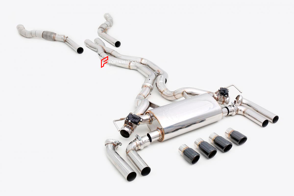 EXHAUST CATBACK MUFFLER for LAND ROVER RANGE ROVER L460 P530 4.4T

Set includes:

Mid Pipes
Center Pipes
Valvetronic Rear Section
Exhaust Tips
Remote Control Kit
Material: Titanium (Can be made of Stainless Steel)

Production time: 10–15 days