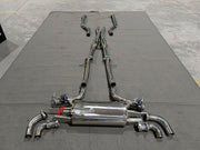 VALVED EXHAUST CATBACK MUFFLER for LEXUS LC500H Z100 3.5 2017 + FORZA PERFORMANCE Custom Fit

Set includes:

Mid Pipes
Resonators
Valved Bypass Muffler
Electronic Valve Actuators
Valve Control Box with Remote Control (you may also reuse your factory exhaust valve motors)
Material: Stainless Steel (Can be made of Titanium)

Production time: 10-15 days
