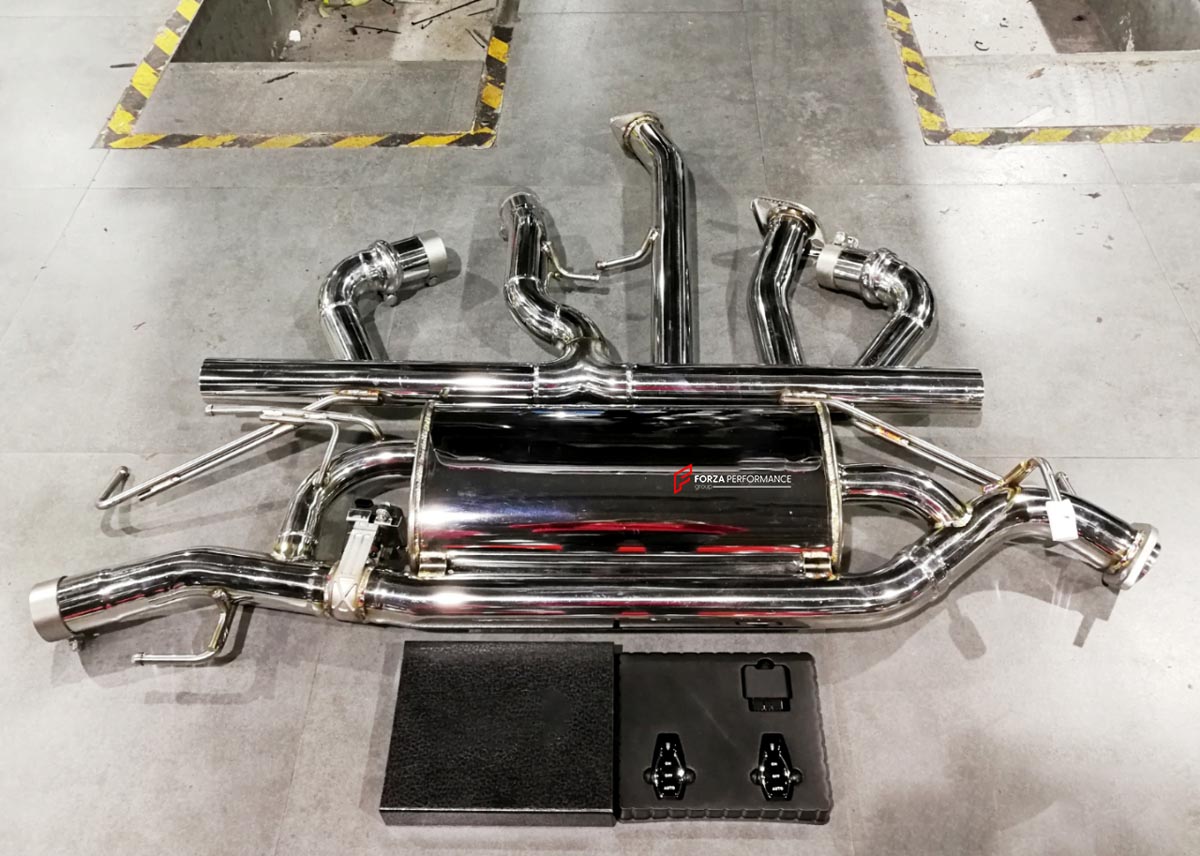 VALVED EXHAUST CATBACK MUFFLER for LEXUS NX Z10 NX300 2.0T 2017 - 2021 FORZA PERFORMANCE Custom Fit

Set includes:

Mid Pipe
Valved Bypass Muffler
Four Exhaust Tips
Electronic Valve Actuators
Valve Control Box with Remote Control (you may also reuse your factory exhaust valve motors)
Material: Stainless Steel (Can be made of Titanium)

Production time: 10-15 days
