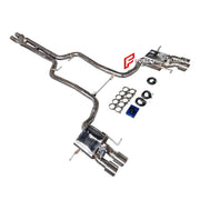 VALVED EXHAUST CATBACK MUFFLER for MASERATI GRANTURISMO S 4.7T 2008 - 2012

Set include:

Mid Pipe with X Pipe
Valved Bypass Mufflers
Exhaust Tips
Valve Control Box with Remote Control

Material: Stainless Steel (can be made in titanium)

Production time: 15 working days

NOTE:&nbsp;Professional installation is required

FEATURES:

Engineered Digital prototyping using 3D CAD design software, each car model chassis has been 3D laser scanned in the factor
Factory run all test cars on Italian 1200HP Dyno machi