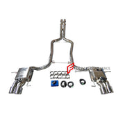 VALVED EXHAUST CATBACK MUFFLER for MASERATI GRANTURISMO S 4.7T 2008 - 2012

Set include:

Mid Pipe with X Pipe
Valved Bypass Mufflers
Exhaust Tips
Valve Control Box with Remote Control

Material: Stainless Steel (can be made in titanium)

Production time: 15 working days

NOTE:&nbsp;Professional installation is required

FEATURES:

Engineered Digital prototyping using 3D CAD design software, each car model chassis has been 3D laser scanned in the factor
Factory run all test cars on Italian 1200HP Dyno machi
