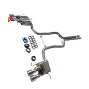 VALVED EXHAUST CATBACK MUFFLER for MASERATI GRANTURISMO S 4.7T 2008 - 2012

Set include:

Mid Pipe with X Pipe
Valved Bypass Mufflers
Exhaust Tips
Valve Control Box with Remote Control

Material: Stainless Steel (can be made in titanium)

Production time: 15 working days

NOTE:&nbsp;Professional installation is required

FEATURES:

Engineered Digital prototyping using 3D CAD design software, each car model chassis has been 3D laser scanned in the factor
Factory run all test cars on Italian 1200HP Dyno machi