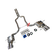 VALVED EXHAUST CATBACK MUFFLER for MASERATI GRANTURISMO S 4.7T 2008 - 2012

Set include:

Mid Pipe with X Pipe
Valved Bypass Mufflers
Exhaust Tips
Valve Control Box with Remote Control

Material: Stainless Steel (can be made in titanium)

Production time: 15 working days

NOTE:&nbsp;Professional installation is required

FEATURES:

Engineered Digital prototyping using 3D CAD design software, each car model chassis has been 3D laser scanned in the factor
Factory run all test cars on Italian 1200HP Dyno machi