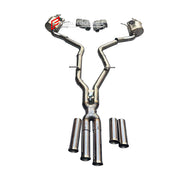 VALVED EXHAUST CATBACK MUFFLER for MERCEDES BENZ AMG W212 E63S 5.5T 2013 - 2016

Valved exhaust, meaning that has remote, controlled valves - allowing a switch between an aggressive loud sports sound and a sound that is closer to the OEM sound.&nbsp;Factory exhaust tips must be reused.

Set includes:

Center Pipes with X Pipe
Valved Bypass Mufflers
Electronic Remote Valve Control

Material: Stainless Steel (for an extra cost we can make Titanium)

NOTE: Professional installation is required

We can offer do