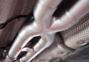 VALVED EXHAUST CATBACK MUFFLER for MERCEDES BENZ C218 CLS 350 2011 - 2014

Valved exhaust, meaning that has remote, controlled valves - allowing a switch between an aggressive loud sports sound and a sound that is closer to the OEM sound

Set includes:

Center Pipes
Exhaust Tips
Muffles with Valves
Valve Control Box with Remote Control (you may also reuse your factory exhaust valve motors)

Factory exhaust tips must be reused

Material: Stainless steel ( for an extra cost we can make titanium )

Optio