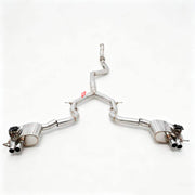 VALVED EXHAUST CATBACK MUFFLER for MERCEDES BENZ E53 W214 3.0T 2024+ FORZA PERFORMANCE Custom Fit

Set includes:

Center Pipes
Left Valved Bypass Muffler with Exhaust Tips
Right Valved Bypass Muffler with Exhaust Tips
Electronic Valve Actuators
Material: Stainless Steel (Can be made of Titanium)

Production time: 10-15 days
