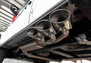 Forza Performance Aggressive sporty sound VALVED EXHAUST CATBACK MUFFLER for MERCEDES BENZ G-CLASS W463 G350

Valved exhaust, meaning that has remote, controlled valves - allowing a switch between an aggressive loud sports sound and a sound that is closer to the OEM sound

Set includes:

Center Pipes
Exhaust Tips
Muffles with valves

Factory exhaust tips must be reused

Material: Stainless steel ( for an extra cost we can make titanium )

Optional: We can offer downpipe and catless downpipe 