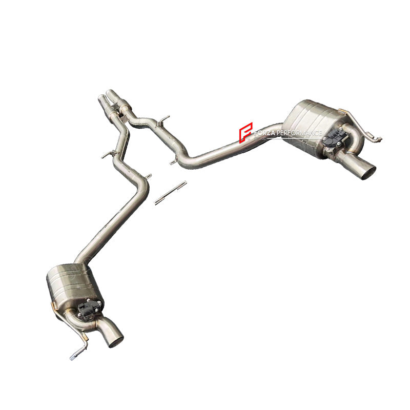 VALVED EXHAUST CATBACK MUFFLER for MERCEDES BENZ W218 CLS350 3.5T 2011 - 2014

Valved exhaust, meaning that has remote, controlled valves - allowing a switch between an aggressive loud sports sound and a sound that is closer to the OEM sound

Set includes:

Resoanted Center Pipes

Valved Bypass Mufflers


Factory exhaust tips must be reused

Material: Stainless steel (can be made in Titanium)

Optional: We can offer downpipe and catless downpipe

Production time: 15 days

FEATURES:

Engineered Digital proto