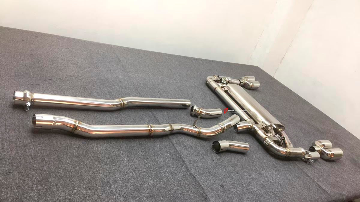 VALVED EXHAUST CATBACK MUFFLER for MINI COUNTRYMAN JCW U25 2.0T 2024+ FORZA PERFORMANCE Custom Fit

Set includes:

Center Pipes
Valved Bypass Muffler with Exhaust Tips
Electronic Valve Actuators
Valve Control Box with Remote Control (you may also reuse your factory exhaust valve motors)
Material: Stainless Steel (Can be made of Titanium)

Production time: 10-15 days
