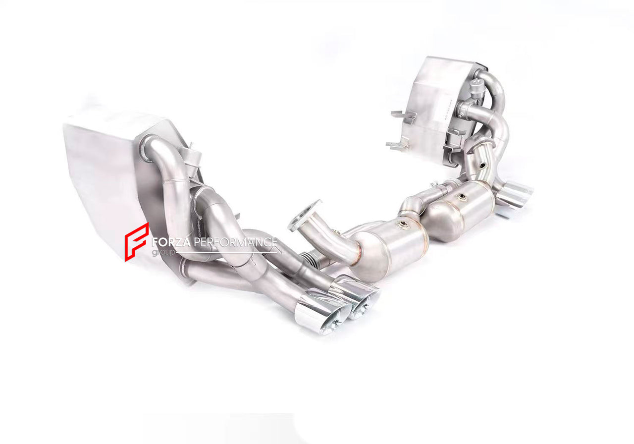 VALVED EXHAUST CATBACK MUFFLER for PORSCHE 911 997.1 3.6T CARRERA CARRERA 4 2005 - 2008

Valved exhaust, meaning that has remote, controlled valves - allowing a switch between an aggressive loud sports sound and a sound that is closer to the OEM sound

Set includes:

Catalytic Covnerter Pipes
Valved Bypass Mufflers
Exhaust Tips

Factory exhaust tips must be reused

Material: Stainless Steel (can be made in titanium)

Optional: We can offer downpipe and catless downpipe

Production time: 15 days

FEATURES:

