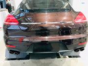VALVED EXHAUST CATBACK MUFFLER for PORSCHE PANAMERA 970 3.6T 2009 - 2013

Valved exhaust, meaning that has remote, controlled valves - allowing a switch between an aggressive loud sports sound and a sound that is closer to the OEM sound

Set includes:

Center Pipes
Muffler with valves
Exhaust tips
Valve control box with remote control (you may also reuse your factory exhaust valve motors

Factory exhaust tips must be reused

Material: Stainless steel ( for an extra cost we can make titanium )

Optional: We 