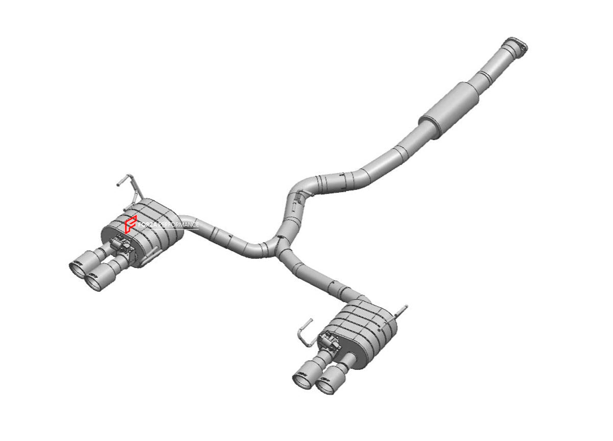 VALVED EXHAUST CATBACK MUFFLER for SUBARU WRX VB 2.4T 2022 + FORZA PERFORMANCE Custom Fit

Set includes:

Center Pipe with Resonator
Left Valved Bypass Muffler with Exhaust Tips
Right Valved Bypass Muffler with Exhaust Tips
Electronic Valve Actuators
Valve Control Box with Remote Control (you may also reuse your factory exhaust valve motors)
Material: Stainless Steel (Can be made of Titanium)

Production time: 10-15 days
