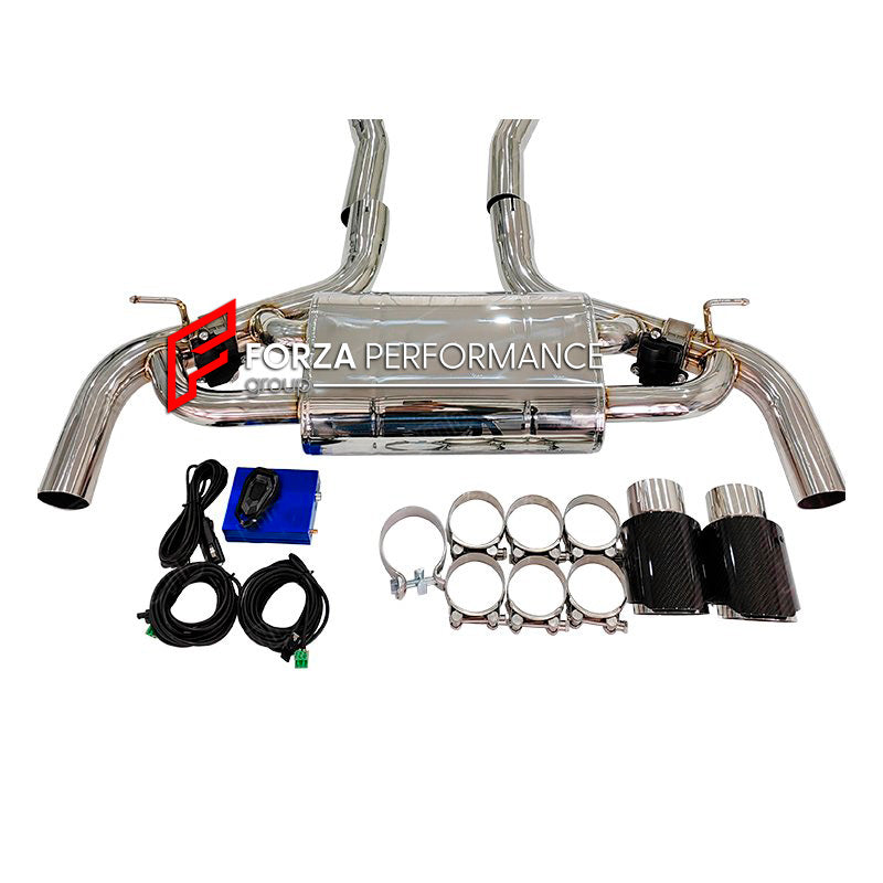 Forza Performance Aggressive sporty sound TOYOTA SUPRA A90 B58 3.0T 2019+

Valved exhaust, meaning that has remote, controlled valves - allowing a switch between an aggressive loud sports sound and a sound that is closer to the OEM sound

Set includes:

Mid Pipes

Valved Bypass Muffler
Exhaust Tips
Electronic Remote Valve Control

Material: Titanium (can be made in Stainless Steel)

Optional: We can offer downpipe and catless downpipe

Production time: 15 days

FEATURES:

Engineered Digital prototyping usin