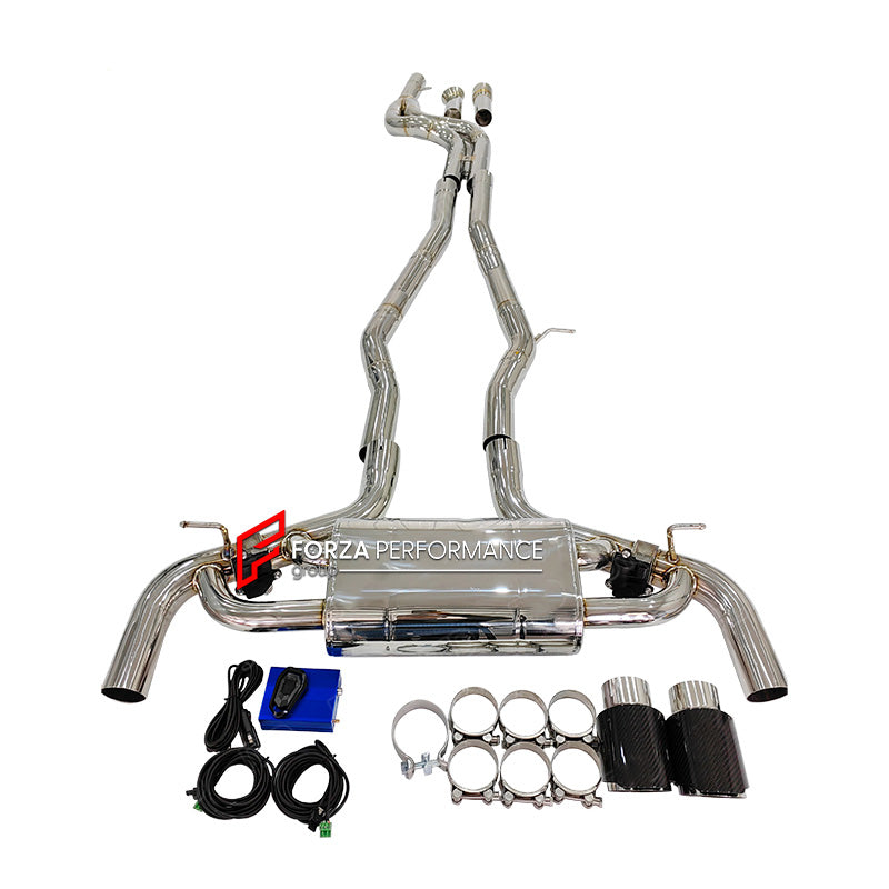 Forza Performance Aggressive sporty sound TOYOTA SUPRA A90 B58 3.0T 2019+

Valved exhaust, meaning that has remote, controlled valves - allowing a switch between an aggressive loud sports sound and a sound that is closer to the OEM sound

Set includes:

Mid Pipes

Valved Bypass Muffler
Exhaust Tips
Electronic Remote Valve Control

Material: Titanium (can be made in Stainless Steel)

Optional: We can offer downpipe and catless downpipe

Production time: 15 days

FEATURES:

Engineered Digital prototyping usin