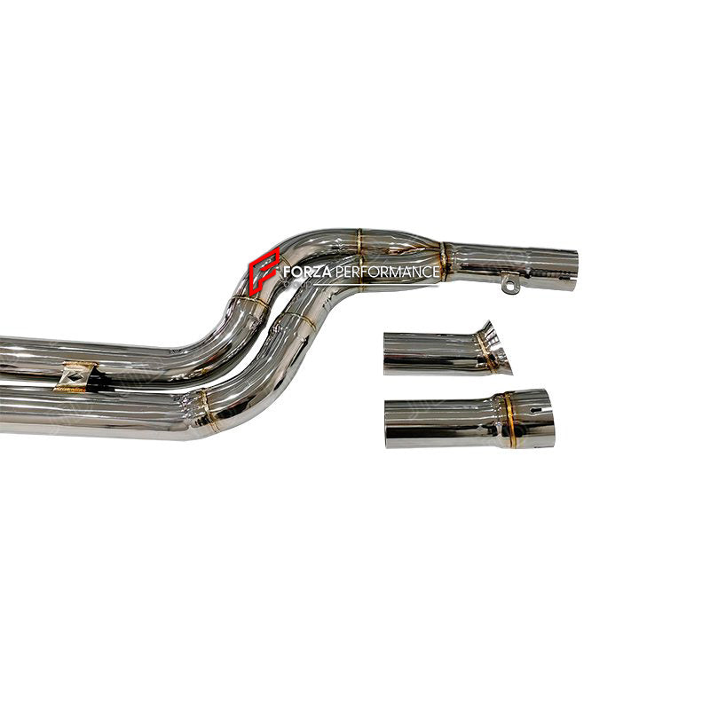 Forza Performance Aggressive sporty sound TOYOTA SUPRA A90 B58 3.0T 2019+

Valved exhaust, meaning that has remote, controlled valves - allowing a switch between an aggressive loud sports sound and a sound that is closer to the OEM sound

Set includes:

Mid Pipes

Valved Bypass Muffler
Exhaust Tips
Electronic Remote Valve Control

Material: Titanium (can be made in Stainless Steel)

Optional: We can offer downpipe and catless downpipe

Production time: 15 days

FEATURES:

Engineered Digital prototyping usin