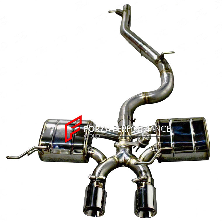 Forza Performance Aggressive sporty sound VOLKSWAGEN GOLF R MK6 2.0T 2009 - 2015

Valved exhaust, meaning that has remote, controlled valves - allowing a switch between an aggressive loud sports sound and a sound that is closer to the OEM sound

Set includes:

Mid Pipe

Valved Bypass Muffler
Exhaust Tips
Electronic Remote Valve Control

Material: Titanium &nbsp;(can be made in Stainless Steel)

Optional: We can offer downpipe and catless downpipe

Production time: 15 days

FEATURES:

Engineered Digital prot