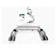 VALVED EXHAUST CATBACK MUFFLER QUAD TIPS for AUDI A3 8V 1.4 2015 - 2021 FORZA PERFORMANCE Custom Fit

Set includes:

Center Pipes
Muffler with Valves
Exhaust Tips
Valve Control Box with Remote Control (you may also reuse your factory exhaust valve motors)
Material: Stainless Steel

Production time: 10–15 days