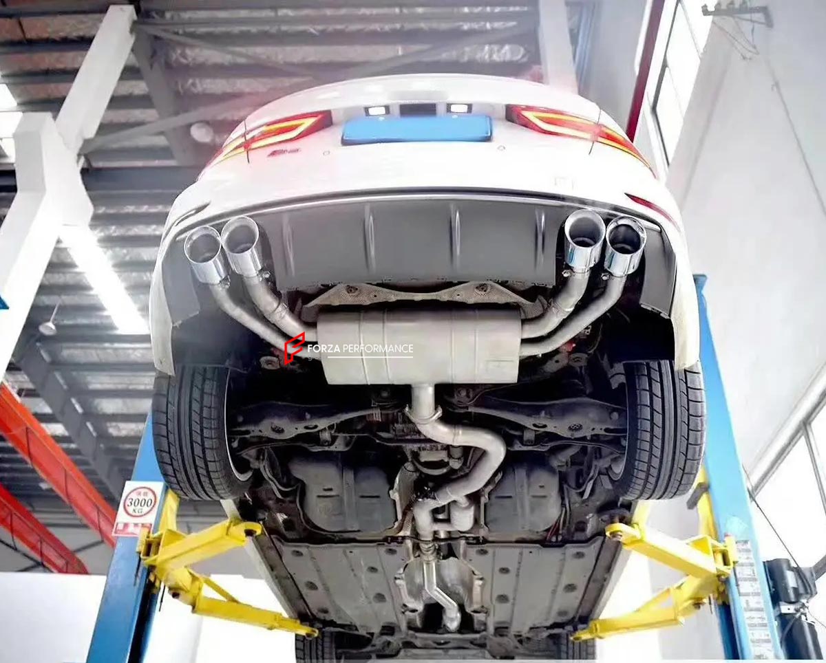 VALVED EXHAUST CATBACK MUFFLER QUAD TIPS for AUDI A3 8V 1.4 2015 - 2021 FORZA PERFORMANCE Custom Fit

Set includes:

Center Pipes
Muffler with Valves
Exhaust Tips
Valve Control Box with Remote Control (you may also reuse your factory exhaust valve motors)
Material: Stainless Steel

Production time: 10–15 days
